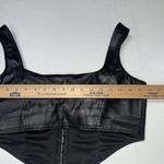 Windsor Black Corset Tank Top Size L Hook Eye Closure Goth Grunge Sexy Romantic Photo 4