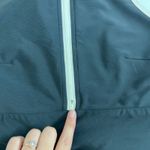 Sage  women's black white zip built-in shorts active‎ high neck split hem dress S Photo 6