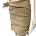 Boohoo Ruffle Elegant Tan Skirt Photo 0