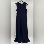 Vince Camuto  Chiffon Twist Jumpsuit Navy Blue Photo 4