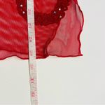 Victoria's Secret Victoria Secret Vintage Gold Label‎ Lingerie Chemise Slip Rhinestone Red Large Photo 5