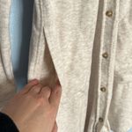 Faherty Legend Button Up Off White Long Sleeve Cozy Above Knee Dress Photo 6