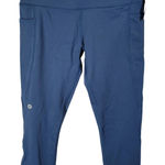 Gym + Coffee Petrol Blue All in 3.0 7/8s Athletic Leggings Womens Medium Pockets Photo 0