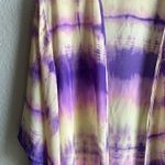 Charlotte Russe Purple Tie Dye Flutter Sleeve Kimono Top Photo 1