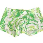 Lilly Pulitzer LIZA RESORT WHITE GREEN HEARTBREAKERS SHORTS 000 Photo 3
