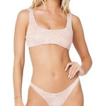 l*space L* Shimmer Lizzie Bikini Top & Camacho Bikini Bottom Set All Swirled XS NWT Photo 0