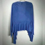 Soma  Open Front Soft Lightweight Sweater Loungewear Ruffle Women’s Size Large Photo 3