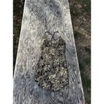 Club Monaco  Womens Dress Black‎ Gold Bodycon Floral Sexy Summer Spring Photo 2