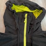 Lululemon Scuba Zip Up Hoodie Gray and Lime Green ~ Size 6 Photo 2