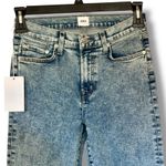 Anthropologie  Edwin Size 26 Bree High Waist Raw Hem Straight Leg Jeans Acid Wash Photo 1