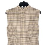 Ann Taylor  Tweed Mock Neck Flounce Dress Cream Black Size 8 NWT‎ Photo 4