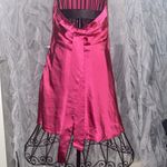 NWT LENA L Charm Tie Back Halter Mini Dress Pink Size L Photo 9