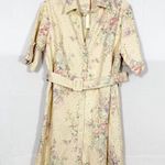 Anthropologie Solitaire X  Flora Eyelet Belted Button Front Shirt Dress Boho Photo 1
