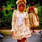 Selkie The Renaissance Girl Elizabeth Long Sleeve Ruffle Tie‎ Neck Top Sz 4X NEW Pink Photo 12