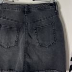 Wild Fable  black denim, miniskirt size 4 with frayed hem Photo 6