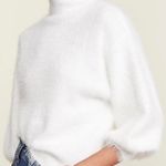 Line and Dot  Revolve Fuzzy Alder Sweater Ivory Small Photo 5