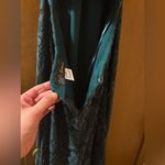 La Femme NWOT  28619 Emerald Lace Rhinestoned Halter Neck Gown Photo 7