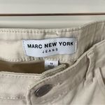 Marc New York  Women's Cotton Poplin Beige Midi Cargo Skirt NWT sz 14 Back Slit Photo 8
