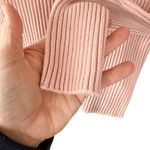 NY Ribs Ribbed Long Sleeve Top Pink XS Small Y2K Photo 4