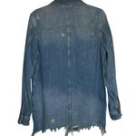 Free People Moonchild Denim Jean Jacket Shacket Oversized XS Photo 5
