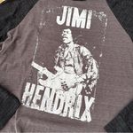 Ripple Junction  | Jimi Hendrix Baseball Tee Long Sleeve Gray Black Graphic | XL Photo 1