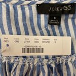 J.Crew NWT Tiered Ruffle Sophie Striped Midi Dress Size S Linen Blend Photo 6