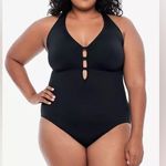 Ralph Lauren Tummy Control Shaping Plunge One-Piece Swimsuit - NEW - Size 16W Photo 0