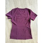 SMITTEN Scrub Top Women XS Burgundy Pockets Medical Dental Healthcare Nurse NWOT Red Photo 1