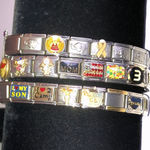 Stainless Steel Stretchy Square Charm Bracelet Assorted Charms Bracelets Links Silver Photo 9