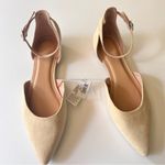 Old Navy Women's Pointy Toe Low Heel Ankle Strap Flats Desert Floor Sz 8 Photo 2