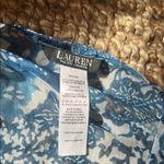 Lauren Ralph Lauren Blue/White Sheer Printed Maxi Swim Coverup Blue Sheer Size M Photo 4