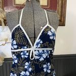 Y2K Sister Clothing Floral Hawaiian Halter Mini Dress 100% Cotton Photo 4