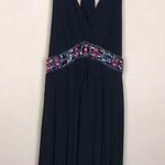 White House | Black Market  Women’s Baby Doll Beaded Bodice Black Halter Dress Photo 0