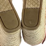 Toms Sandals Womens 8.5 Orange Tangerine Clarissa Canvas Espadrille Wedge Heels Photo 11