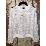 AS by DF Magnolia Sweater Top in White, size Medium White Photo 3