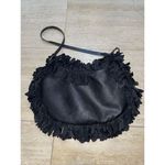 WOMENS PHOEBE AND JOSEPHINE‎ Fur LEATHER Fringe SHOULDER PURSE 14x9" Photo 1