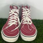 Vans  Skateboard Hi Top Sneakers Suede Burgundy Red Shoe Women size 7 Photo 1