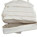 iPack Puffy Tote Luggage Bag Ivory Travel Adjustable Strap Laptop Pocket White Photo 12