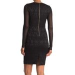 Catherine Malandrino Long Sleeve Black Sheath Classy V-neck Dress Size 2 Photo 1