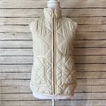 J.Crew Mercantile White/Cream Puffer Vest Size X-Small Photo 3