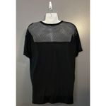 Emory park Shirt Womens Medium Black Mesh Rose Patch Dark Angel Graphic Goth Photo 4