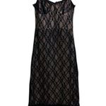 NWT Commense Size Small Lace Patchwork Cami Midi Dress Black Photo 1