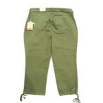 NYDJ  Capri Jeans with Drawcord Hem in Olive, Size 18W​​ Photo 4