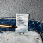 American Eagle Mom Jeans Women 16 Distressed High Rise Stretch Medium Acid Wash Blue Photo 9