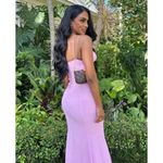 House Of CB  Loren Georgette Mermaid Gown in Pink Size Medium Photo 14