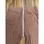 Calvin Klein Ribbed Knit Lounge Pants 1X Mauve Wide Leg Viscose Blend Photo 6