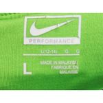 Nike  Womens Athletic Capri Pants Cropped Performance Gray Neon Green Logo L Photo 3