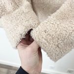 Pendleton [] Cream Full Zip Flannel Flap Pocket Fleece Sherpa Jacket Size Small S Photo 8