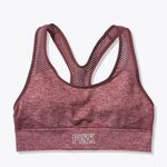 PINK - Victoria's Secret VS PINK SPORT Merlot Night Marl Seamless Lightly Lined Racerback Sports Bra Photo 1