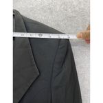 Philippe Adec Paris Women's Blazer Solid Black One Button Shiny Lapel Size 6 Photo 7